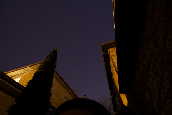 The Big Dipper Between Two Houses